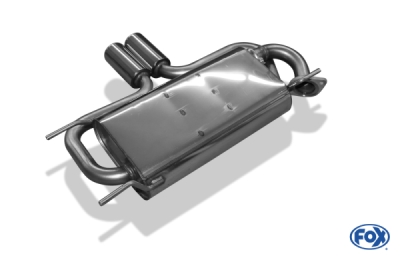 FOX Nerezový výfuk | Zadní tlumič - Mazda MX-5 (NB), 1.8 16V, 1998-2005, MA081012-070
