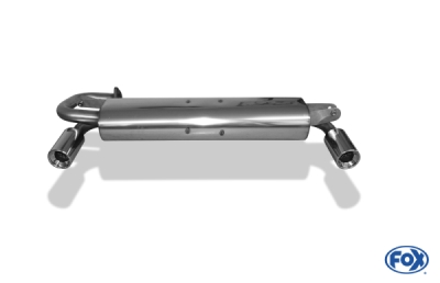 FOX Nerezový výfuk | Zadní tlumič - Toyota MR 2 (W2), 2.0 16V, 1989-1999, TO081005-071