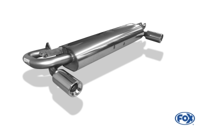 FOX Nerezový výfuk | Zadní tlumič - Toyota MR 2 (W2), 2.0 16V, 1989-1999, TO081005-071