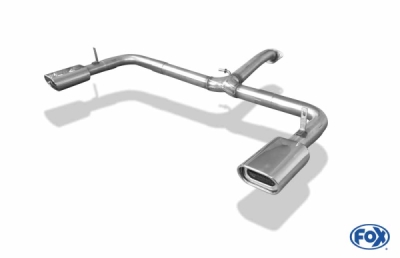 FOX Nerezový výfuk | Koncovky výfuku - Toyota RAV 4 III, 2.2 D-Cat, 2006-2012, TO112003-593