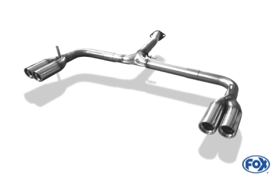 FOX Nerezový výfuk | Koncovky výfuku - Toyota RAV 4 III, 2.2 D-Cat, 2006-2012, TO112003-150