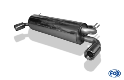 FOX Nerezový výfuk | Zadní tlumič - Toyota RAV 4 II, 2.2 D-4D, 2000-2006, TO111013-071