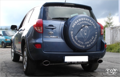 FOX Nerezový výfuk | Koncovky výfuku - Toyota RAV 4 III, 2.2 D-Cat, 2006-2012, TO112003-351