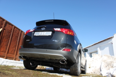 Toyota RAV 4 IV koncový potrubní systém pravý/levý namontovaný na FOX m FOX TO113013-751