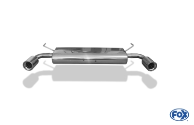 FOX Nerezový výfuk | Zadní tlumič - Nissan Qashqai (J10), 2.0, 2007-2014, NI210005-073