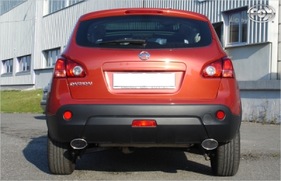 FOX Nerezový výfuk | Zadní tlumič - Nissan Qashqai (J10), 2.0, 2007-2014, NI210005-367