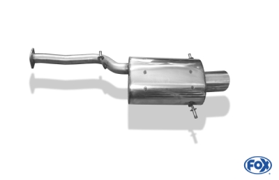 FOX Nerezový výfuk | Zadní tlumič - Subaru Impreza (GD, GG), 2.0i, 2000-2007, SU040021-369