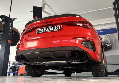 Audi S3 GY - Poloviční systém limuzíny od katalyzátoru FOX AU053025-348S