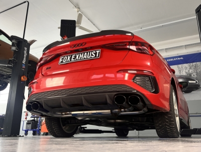 Audi S3 GY - Poloviční systém limuzíny od katalyzátoru FOX AU053025-348S