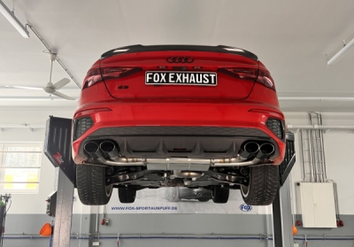 Audi S3 GY - Poloviční systém limuzíny od katalyzátoru FOX AU053025-346S