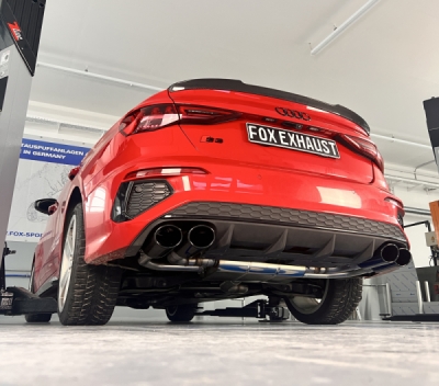 Audi S3 GY - Poloviční systém limuzíny od katalyzátoru FOX AU053025-348S