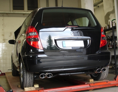 FOX Nerezový výfuk | Zadní tlumič - Mercedes-Benz A-Class (W169), A200, 2004-2012, MB021011-346