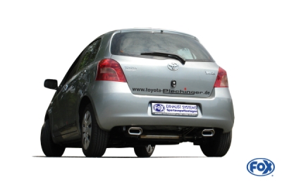 FOX Nerezový výfuk | Zadní tlumič - Toyota Yaris (P9), 1.8 VVT-i , 2006-0, TO161015-595