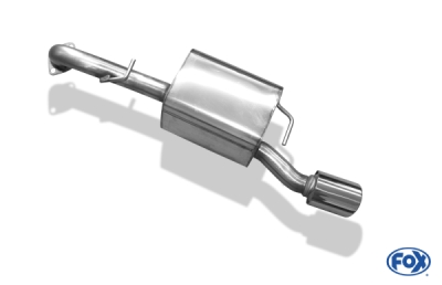 FOX Nerezový výfuk | Zadní tlumič - Toyota Yaris (P9), 1.8 VVT-i , 2006-0, TO161001-151