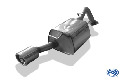 FOX Nerezový výfuk | Zadní tlumič - Toyota Yaris (P9), 1.8 VVT-i , 2006-0, TO161001-151