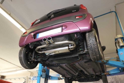 FOX Nerezový výfuk | Zadní tlumič - Toyota Aygo , 1.4 HDI, 2005-2014, TO180015-342