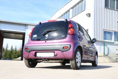 FOX Nerezový výfuk | Zadní tlumič - Toyota Aygo , 1.4 HDI, 2005-2014, TO180015-342
