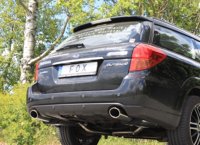 FOX Nerezový výfuk | Zadní tlumič - Subaru Legacy Outback (BL/BP), 3.0R, 2003-2009, SU061003-727