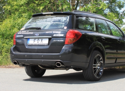 FOX Nerezový výfuk | Zadní tlumič - Subaru Legacy Outback (BL/BP), 3.0R, 2003-2009, SU061003-727