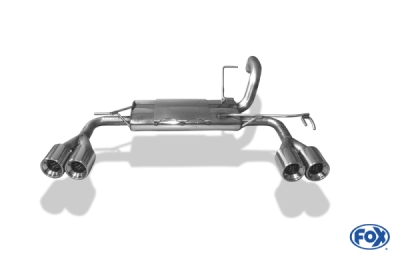 FOX Nerezový výfuk | Zadní tlumič - Mitsubishi Colt (Z3), 1.5 DI-D, 2003-2012, MI011005-072