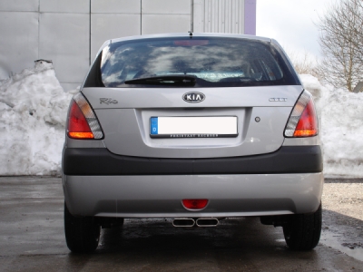 FOX Nerezový výfuk | Zadní tlumič - Kia Rio II (JB), 1.6 CVVT, 2005-2011, KI031001-581