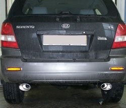 FOX Nerezový výfuk | Koncovky výfuku - Kia Sorento (JC), 3.5 V6, 2002-2006, KI130000-367