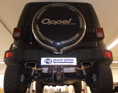 Jeep Wrangler III - JK koncový tlumič výfuku vpravo/vlevo FOX JE032005-597