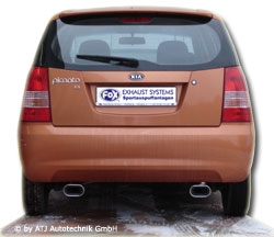 FOX Nerezový výfuk | Zadní tlumič - Kia Picanto (BA), 1.1, 2004-2011, KI150013-593