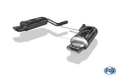 FOX Nerezový výfuk | Zadní tlumič - Volkswagen Passat 4-Motion (3B), VR5, 1996-2006, VW023053-595