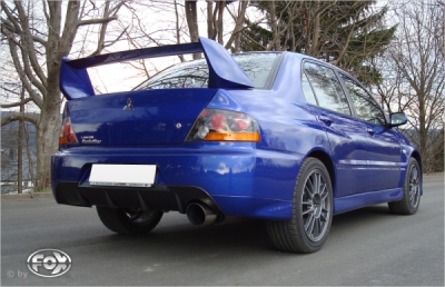 FOX Nerezový výfuk | Zadní tlumič - Mitsubishi Lancer Evolution IX, 2.0 16V EVO, 1999-0, MI142001-097