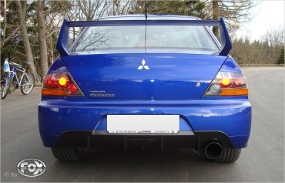 FOX Nerezový výfuk | Zadní tlumič - Mitsubishi Lancer Evolution IX, 2.0 16V EVO, 1999-0, MI142001-097