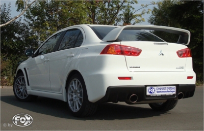 FOX Nerezový výfuk | Zadní tlumič - Mitsubishi Lancer Evolution X, 2.0 16V EVO, 2008-0, MI143003-349