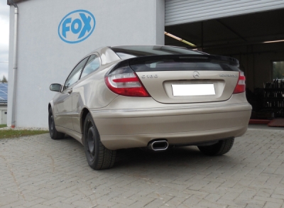 FOX Nerezový výfuk | Zadní tlumič - Mercedes-Benz C-Class (W203), C230, 2000-2008, MB031019-597