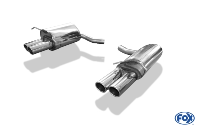 FOX Nerezový výfuk | Zadní tlumič - Mercedes-Benz C-Class (W204), C350 CDI, 2007-0, MB032013-130