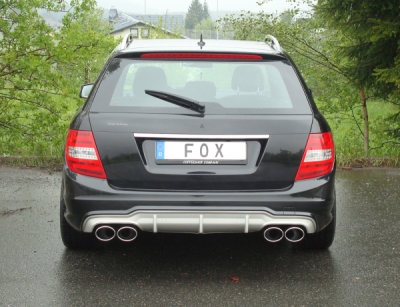 FOX Nerezový výfuk | Zadní tlumič - Mercedes-Benz C-Class (W204), C250 CDI, 2007-0, MB032103-348