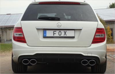 FOX Nerezový výfuk | Zadní tlumič - Mercedes-Benz C-Class (W204), C250 CDI, 2007-0, MB032103-348