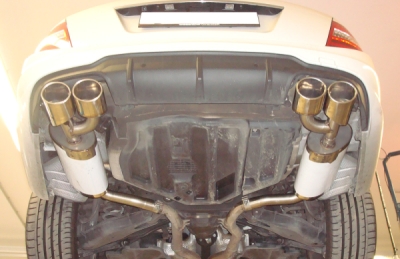 FOX Nerezový výfuk | Zadní tlumič - Mercedes-Benz C-Class (W204), C250 CDI, 2007-0, MB032103-348