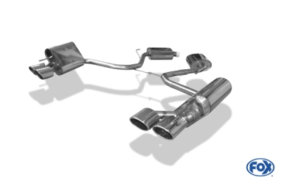 FOX Nerezový výfuk | Zadní tlumič - Mercedes-Benz SL (R230), SL500, 2001-2012, MB133004-348