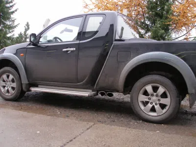 FOX Nerezový výfuk | Zadní tlumič - Mitsubishi L200 (KAT), 2.5 DiD, 2006-0, MI152001-462