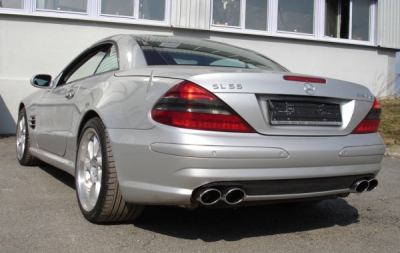 FOX Nerezový výfuk | Zadní tlumič - Mercedes-Benz SL (R230), SL 55 AMG, 2001-2012, MB133064-348