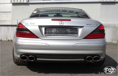 FOX Nerezový výfuk | Zadní tlumič - Mercedes-Benz SL (R230), SL 55 AMG, 2001-2012, MB133064-348