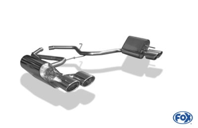 FOX Nerezový výfuk | Zadní tlumič - Mercedes-Benz SL (R230), SL500, 2001-2012, MB133014-348