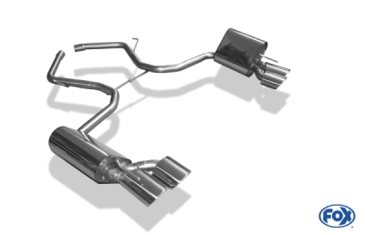 FOX Nerezový výfuk | Zadní tlumič - Mercedes-Benz SL (R230), SL500, 2001-2012, MB133014-348