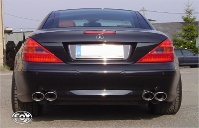 FOX Nerezový výfuk | Zadní tlumič - Mercedes-Benz SL (R230), SL500, 2001-2012, MB133014-348