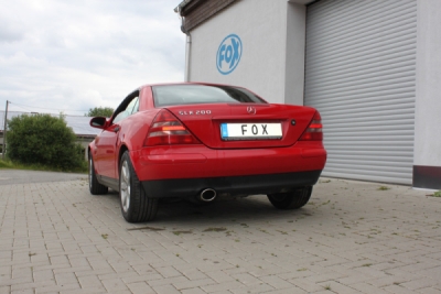 FOX Nerezový výfuk | Zadní tlumič - Mercedes-Benz SLK (R170), SLK230, 1996-2004, MB140002-347