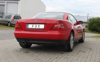 FOX Nerezový výfuk | Zadní tlumič - Mercedes-Benz SLK (R170), SLK230, 1996-2004, MB140002-347
