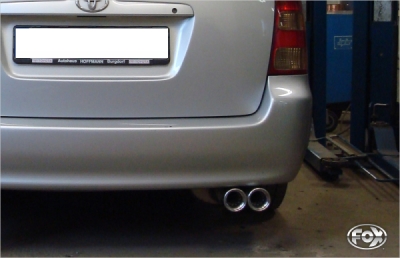 FOX Nerezový výfuk | Zadní tlumič - Toyota Corolla (E12), 2.0 D-4D, 2001-2007, TO012021-070
