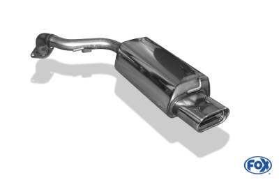 FOX Nerezový výfuk | Zadní tlumič - Toyota Corolla Verso (R1), 1.8, 2004-2010, TO013012-597