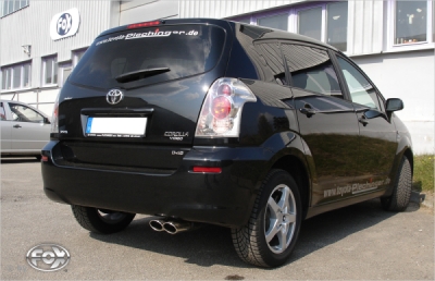 FOX Nerezový výfuk | Zadní tlumič - Toyota Corolla Verso (R1), 1.8, 2004-2010, TO013012-344