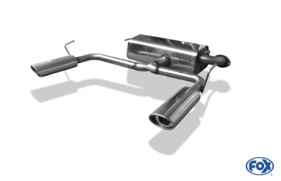 FOX Nerezový výfuk | Zadní tlumič - Toyota Celica (T23), 1.8 16V, 2000-2006, TO032053-367